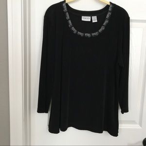 Chico’s 3/4 sleeve top Xl